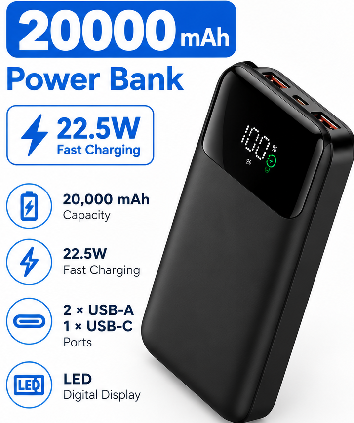 20,000 MAH Power Bank