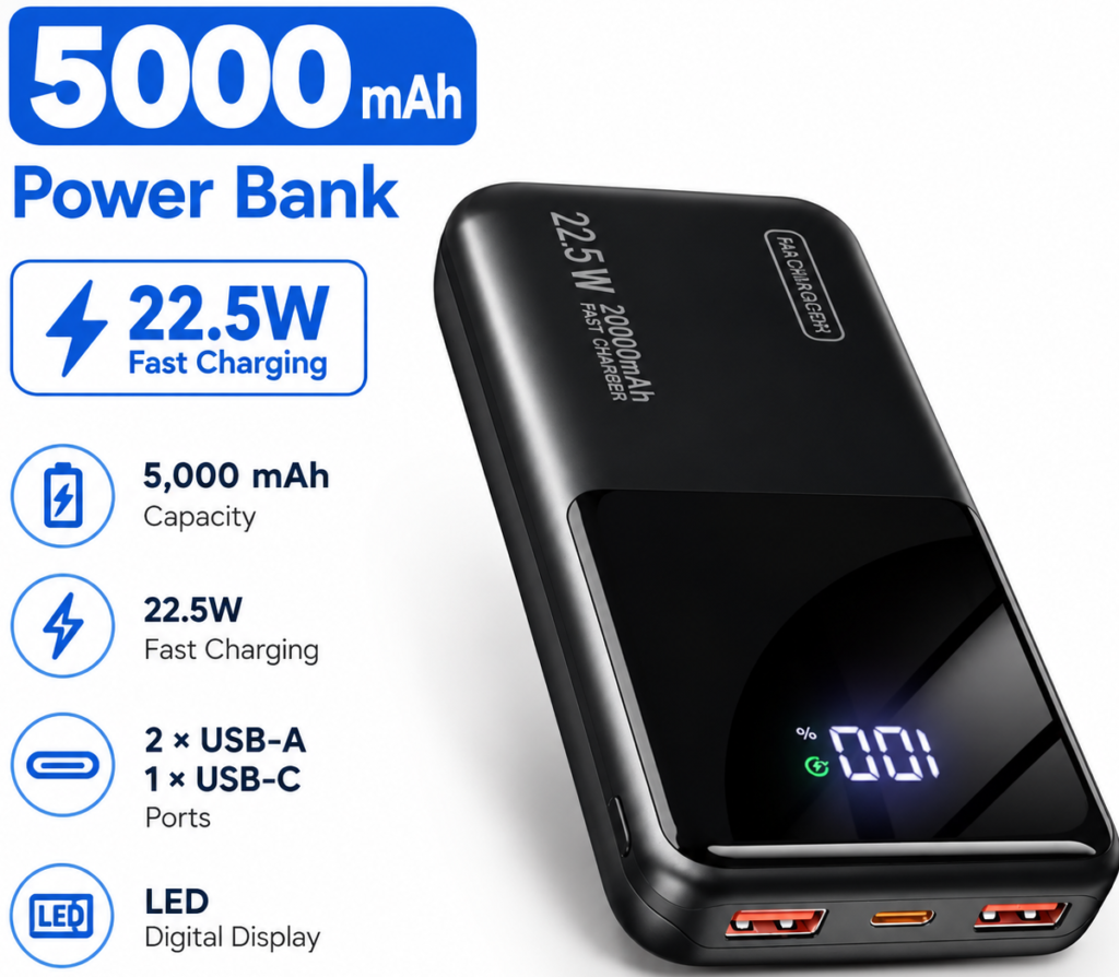5,000 MAH Power Bank 